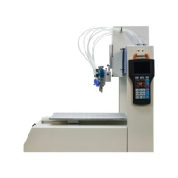 Distributeur automatique de colle à double tête pour peinture/époxy/silicone/pvc Distributeur automatique de colle époxy automatique à double plate-forme