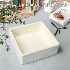 رخام سيراميك الألومينا مربع قارب اكسيد الالمونيوم مواد خام سيراميك صناعي - Product Image 2