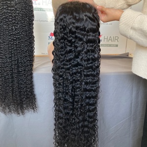 Pelucas Frontales Rizadas Profundas y Rizadas al Estilo Español, Pelucas Frontales Completas de Cabello Rizado de Alta Calidad, Pelucas de Encaje Transparente con Nudos Pequeños - Product Image 2