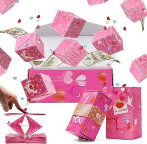 Álbum de fotos personalizado y cajas de embalaje de velas Estampado de lámina dorada para regalos de San Valentín y cumpleaños Papel sorpresa de explosión - Product Image 2