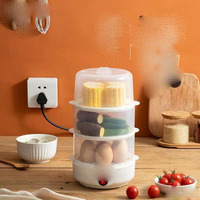 Machine à petit-déjeuner, Cuisinière à œufs vapeur à arrêt automatique, pour œufs durs, modèle Hemisphere, idéal comme cadeau