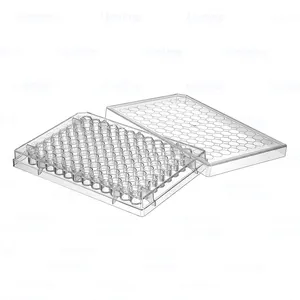 Medical lab Tissue Culture Plate Sterile transparent waterproof 12 Wells Culture Plates