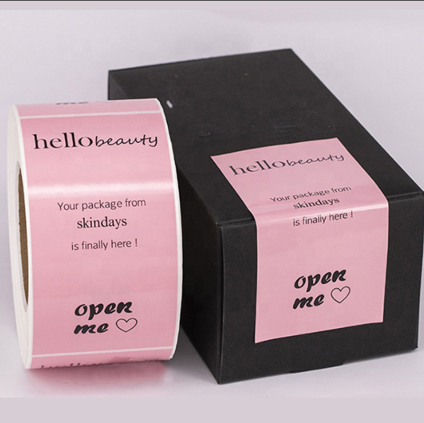 Custom Adhesive Printing Eco-friendly Glossy Surface Waterproof Vinyl Food Packing Label Stickers Oil Proof Roll Food Labels