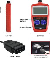 Escáner OBD2 MS309, Lector de Códigos de Error de la Luz de Advertencia del Motor, Lee y Borra Códigos de Avería, Herramienta de Diagnóstico OBDII CAN