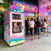 Distributeur automatique de crème glacée multi-prises entièrement automatique Naughty Dog, fabriqué en usine, vente en gros, pour supermarchés et parcs d'attractions