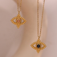 Collier Dreamshow en pierre naturelle vintage, plaqué or 18 carats, acier inoxydable, bijoux anti-ternissement