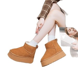 <span class=keywords><strong>Botas</strong></span> <span class=keywords><strong>de</strong></span> Invierno UGGCustom para Mujer, Botines <span class=keywords><strong>de</strong></span> Piel <span class=keywords><strong>de</strong></span> Oveja <span class=keywords><strong>con</strong></span> Forro <span class=keywords><strong>de</strong></span> Lana Cálida y <span class=keywords><strong>Plataforma</strong></span> para Clima Invernal - Product Image 2