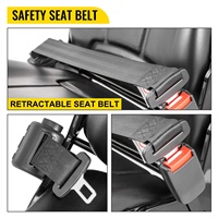 Ceinture de sécurité universelle de remplacement KL Seating YS01 noire en PVC imperméable, capacité de charge 150 kg, accessoires pour chariot élévateur Nissan