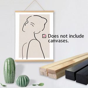 Teak Pine Wood Magnetic Painting <b>Frame</b> for Photo or <b>Canvas</b> Poster <b>Frame</b> Art Hanger for Festival Room Decoration - Product Image 5