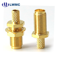 Conector SMA Hembra de Pared para Cable Karble302-3, de Alta Resistencia Mecánica y Amplio Rango de Frecuencia, para Comunicación Marina y Transporte Ferroviario