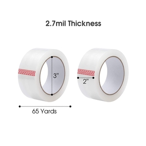 Rõ ràng <span class=keywords><strong>Bopp</strong></span> băng 50m áp lực nhạy cảm dính bó đóng gói băng được sản xuất bởi OPP - Product Image 2