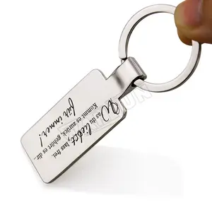 주문 편지 열쇠 고리 처음 드라이브 안전한 열쇠 고리 금속 드라이브 안전한 열쇠 고리