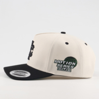 Casquette de baseball en daim noire de qualité supérieure, bicolore noir et vert, à 5 panneaux, avec visière incurvée et étiquette Sap, style snapback