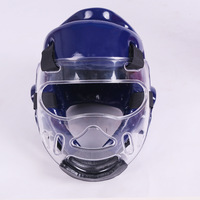 Casque de protection facial de boxe détachable pour enfants et adultes, en maille respirante, en alliage ABS, facile à nettoyer, pour Taekwondo/Sanshou