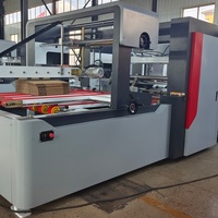 Machine à plier et à coller semi-automatique pour boîtes en carton ondulé / Machine à fabriquer des boîtes en carton ondulé