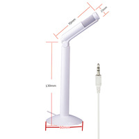 Microphone à condensateur professionnel pour ordinateur Sf-950 - Filaire 3,5 mm - Léger - Portable - Omnidirectionnel - Fréquence 50 Hz-16 kHz
