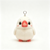 Porte-clés en peluche perroquet personnalisé ODM/OEM, couleur au choix, écologique, mignon, pendentif animal en peluche, mini breloque de sac, jouet promotionnel