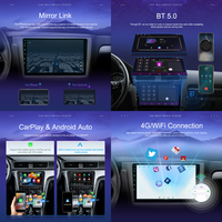 Hikity 10.1 pouces 4 + 64G autoradio stéréo 8 cœurs GPS Wifi 4-64G Android tableau de bord sans fil lecteurs de voiture Auto Carplay Compatible 4G