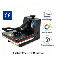 Presse à chaleur manuelle haute pression 38x38cm, machine d'impression par sublimation plate pour t-shirts, vêtements, personnalisation sur mesure