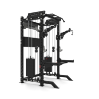 CROSSMAX KF5100 Rack de musculation multifonctionnel avec bras libres et machine à câbles, rapport 1:1, pour entraînement fonctionnel et squats en salle de sport