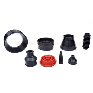 Jiangzhi High quality custom molded black silicone nbr epdm silicone rubber bellows