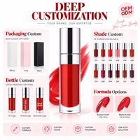 Teinte à lèvres hydratante et mate RTS 10ml, waterproof, longue tenue, 12 teintes, faible MOQ 2 pièces, vente en gros, logo personnalisé