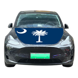 Cubierta de capó de coche Nacional asequible Bandera de cubierta de motor de coche de <span class=keywords><strong>Carolina</strong></span> del Sur Bandera de venta directa de fábrica tela de poliéster - Product Image 3