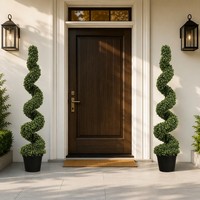 Árbol Artificial Realista de Boj en Maceta, Planta Simulada para Decoración de Interiores, Hogar u Oficina, Estilo Nórdico, Topiario, Pequeña Vegetación