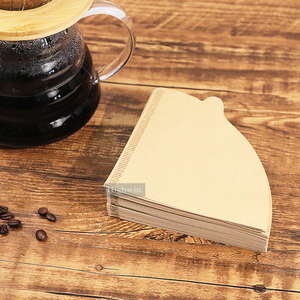 Highwin bán buôn V hình dạng đổ trên nhỏ giọt cà phê giấy lọc trắng/Nâu màu 100 cái đóng gói cà phê giấy lọc - Product Image 3