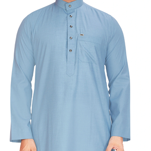 เสื้อคลุมอาหรับแบบมีฮู้ด ผ้าโพลีเอสเตอร์พรีเมียม ระบายอากาศได้ดี แขนยาว สำหรับผู้ชาย ชุดมุสลิมแบบดั้งเดิม เหมาะสำหรับฤดูร้อน - Product Image 2