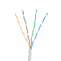 Cable Lan de red Cat5e para interiores de alta velocidad CCA 24awg cable UTP CAT5e cable Ethernet de red Lan