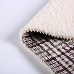 Bonne vente, tissu chaud en daim microfibre à carreaux en Polyester - Product Image 4