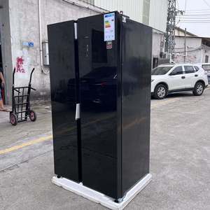 Refrigerador de Exportación para Comercio Exterior, Estándar Europeo, Puerta Doble de Vidrio, Gran Capacidad, Ahorro de Energía, Diseño de Congelador Superior - Product Image 1