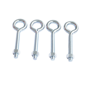 Tornillos de Ojo Roscados de Acero al Carbono/Cobre Galvanizado <span class=keywords><strong>con</strong></span> Zinc, Pernos de Gancho de Bucle Cerrado, Tornillos de Ojo Redondos Clase 4.8 y 6.8 para Colgar - Product Image 2