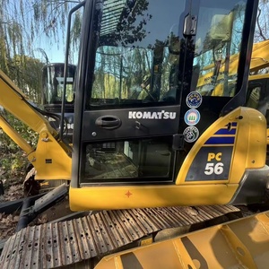 Excavatrice Komatsu PC56MR d'occasion, excavatrice sur chenilles Komatsu de 5 tonnes avec lame de bouteur, mini-excavatrice à bas prix à vendre - Product Image 1