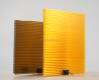 Feuilles jumelles claires UV modernes de toiture de soleil de polycarbonate de mur d'épaisseur de 6mm