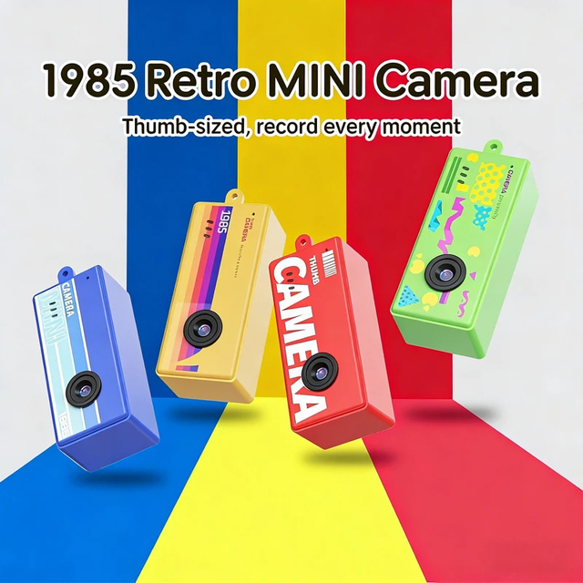 (Support Custom Logo+Color) Digital 0.96Inch Keychain Camera Retro Support Memory Card 1080P Camcorder Video Recorder with Flash