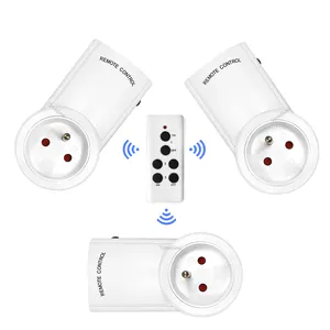3 Pack France Standard Wireless Home Smart Remote Control Outlet Plug Socket