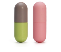 Tube de rouge à lèvres rose personnalisé Custe 2ml 3ml 4ml 5ml, mini conteneur cosmétique en ABS avec bouchon en caoutchouc WD-952