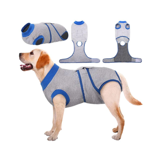 Combinaison de récupération post-opératoire durable en coton <span class=keywords><strong>pour</strong></span> animaux de compagnie, vêtement anti-anxiété <span class=keywords><strong>pour</strong></span> chien, alternative au collier de protection, vente en gros - Product Image 2
