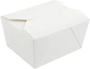 Großhandel Kraft papier Schüssel Quadratische Verpackungs box Kinder Lunchbox zum Mitnehmen Einweg-Papiers chale Fast-Food-Verpackungs box