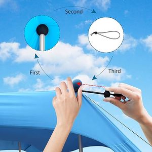 Tienda de playa de bajo precio <span class=keywords><strong>Camping</strong></span> Sun Shelter UPF50 + Toldo de playa de sombra al aire libre para viajes de <span class=keywords><strong>Camping</strong></span> Pesca Patio trasero Diversión o Picnics - Product Image 2