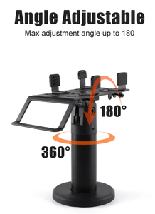 Chấp nhận tùy chỉnh cho xe buýt taxi Pax S300 thiết bị đầu cuối chủ đứng POS thiết bị đầu cuối đứng 360 xoay kim loại POS Máy chủ cơ sở núi - Product Image 6