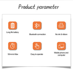 热卖便携式B23a热敏打印机蓝牙连接袖珍文件照片打印机，用于移动设备使用出色 - Product Image 5