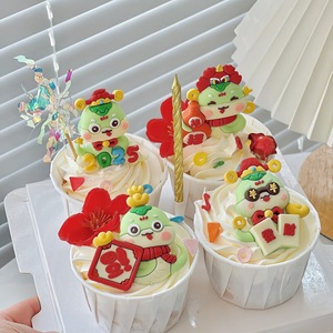 ของตกแต่งเค้กอะคริลิค รูปงู ฮันนี่ แอนด์ สวีทเนส 2025 สำหรับงานปาร์ตี้เทศกาลฤดูใบไม้ผลิ - Product Image 3