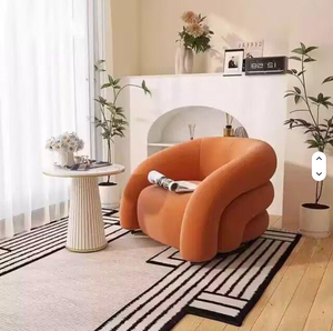 Fauteuil inclinable capitonné moderne haut de gamme pour salon, hôtel, villas, appartements, avec structure en tissu, chaise longue individuelle - Product Image 6