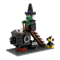 MOC1761 Sorcière d'Halloween 162 pièces Briques à assembler en plastique Modèle éducatif Créatif DIY Blocs de construction pour enfants Jouets cadeaux