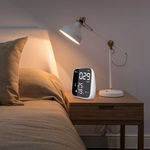 PM2.5 및 온도 및 습도 테스트를 위한 최신 3-in-1 ABS 백색 가스 분석기 공기질 모니터 - Product Image 6