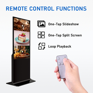 Écran LCD publicitaire numérique sur pied avec haute luminosité et affichage en écran partagé pour centre commercial, restaurant - Product Image 6