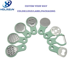 2025 New arrivals tối giản 8 cái thép không gỉ công cụ nhà bếp tiện ích Trái Cây Rau công cụ thiết lập với nhựa xử lý - Product Image 2